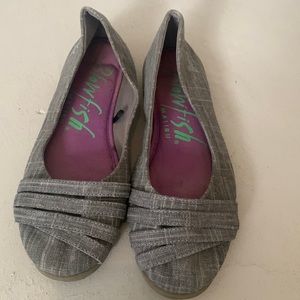 Blowfish Gray Canvas Flats